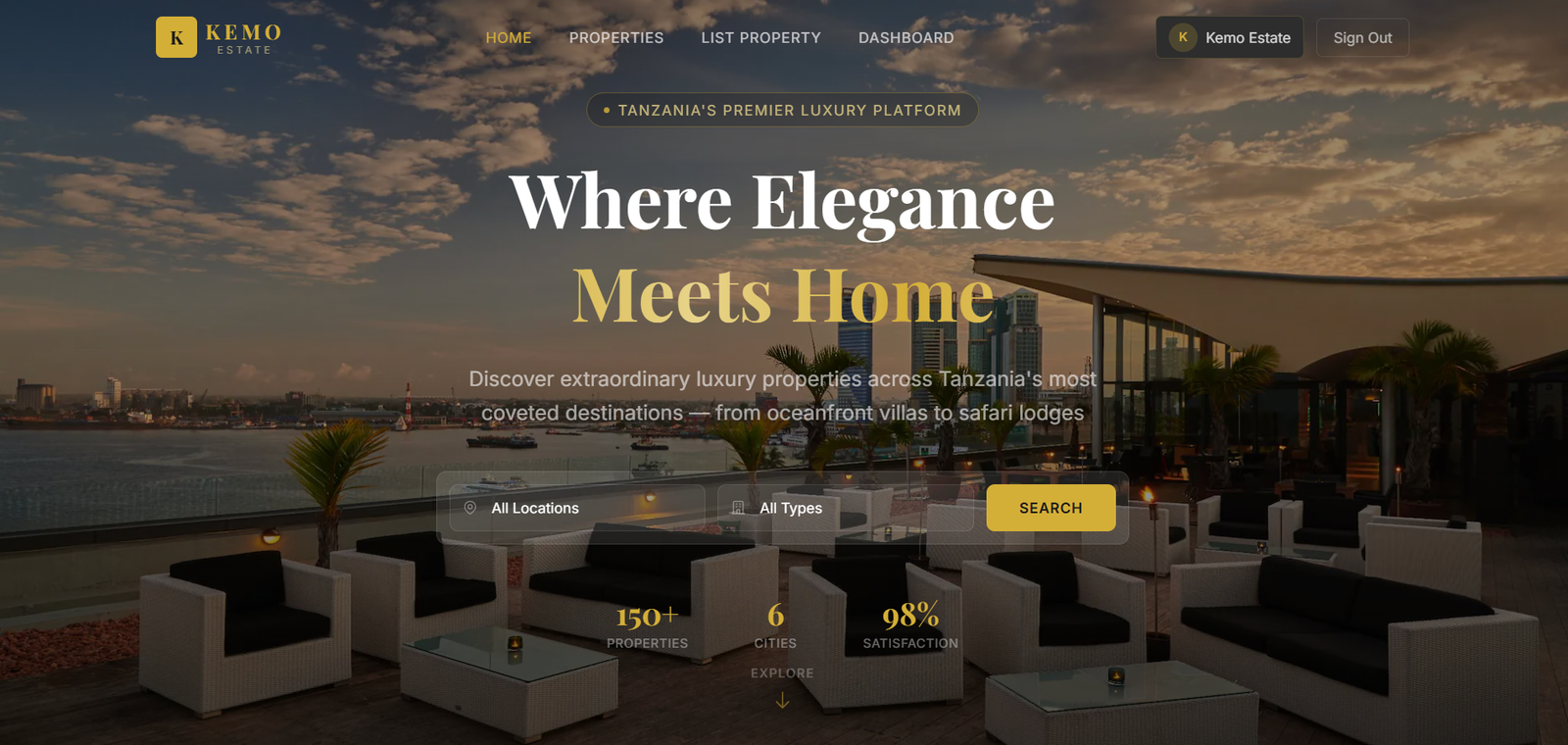 Luxury Real Estate Platform(Demo)